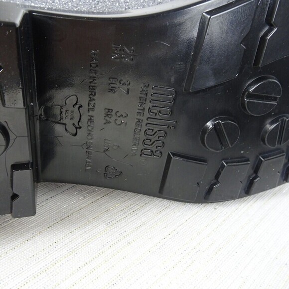 MELISSA Thermal Seasonal Rainboots Women's Boots Silver Lugged New Size 6 - Picture 10 of 11